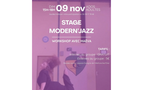 STAGE DE DANSE AVEC MAËVA