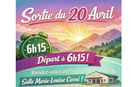 Sortie du 20 avril ! 🚍