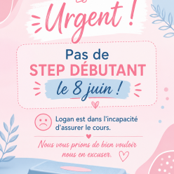 ANNULATION DU STEP DÉBUTANT